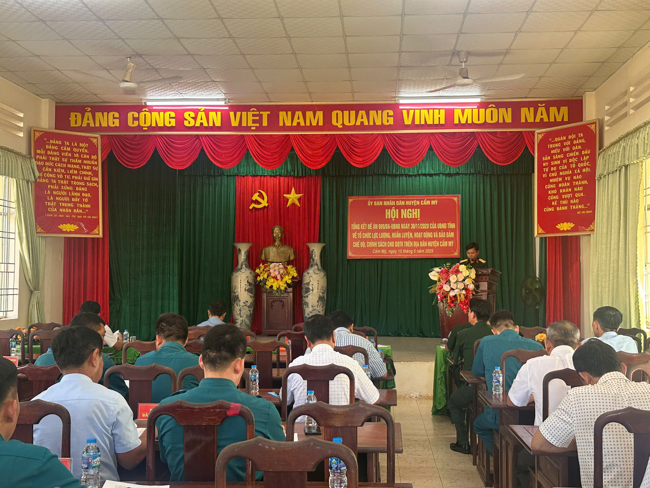 Hội nghị tổng kết thực hiện đề án 989/ĐA-UBND của UBND tỉnh Đồng Nai về tổ chức lực lượng, huấn luyện, hoạt động và bảo đảm chế độ chính sách đối với Dân quân tự vệ 
